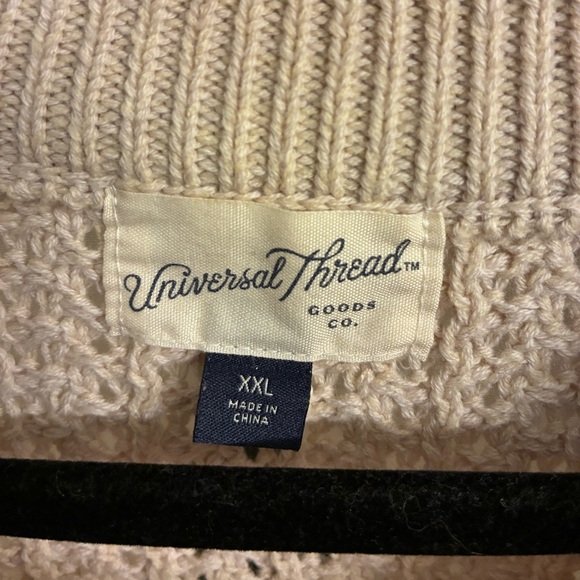 Universal Thread Cream Pullover Knit Sweater Women’s Size XXL - Picture 4 of 6